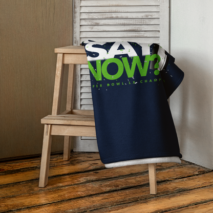 What They Gon Say Now? 2026 Seattle Seahawks Super Bowl LX Champs Beach Towel